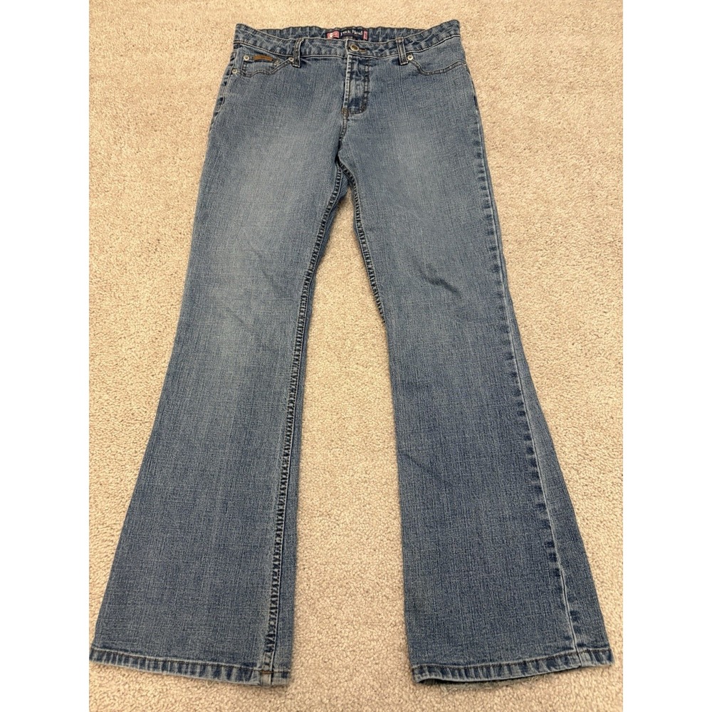 VTG 90s Duck Head Flare Light Wash Jeans Blue Women's Size 9 Preppy
